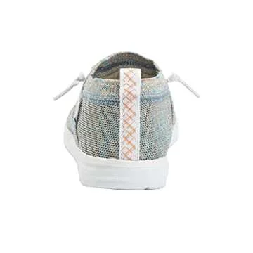 Hey Dude Women's Wendy Halo Azur Coral Size 6 | Women’s Shoes | Women’s Lace Up Loafers | Comfortable & Light-Weight