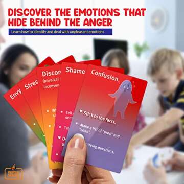 Behind The Anger Card Game | Fun Therapy Tool for Kids | Emotional Regulation for Families