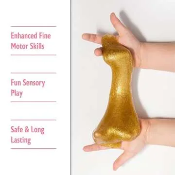 Dazzle Putty Toy Goody Putty Mini Tins 8 Pack of Sensory Glitter Putty Fidget Toy for Boys and Girls