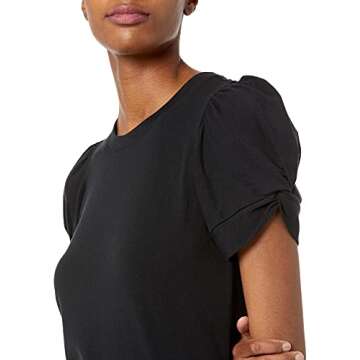 Stylish Women's Classic-Fit Twist Sleeve T-Shirt