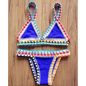 CYYNO Womens Hand-Knitted Upscale Bikini Swimsuit