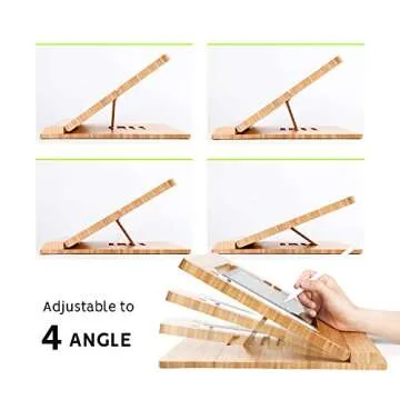 Adjustable Bamboo Tablet Stand for iPad Pro Users