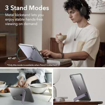 ESR iPad Mini 7 Case with Stand, Slim & Light, Drop Safe