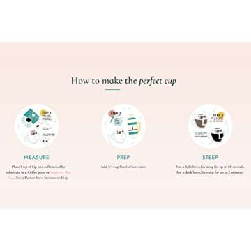 Sip Herbals Restorative Herbal Coffee Substitute with the Blend of Chicory Root and Carob - AIP Diet Tea Alternative | Steep in your French Press - (Original Herbal Taste, 4 Ounce - 15 servings)