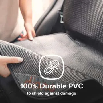 Diono Grip It Car Seat Protector For Baby Child Car Seat, Crash Tested With Full Seat Cover, Anti Slip Backing, Durable, Water Resistant Protection for Vehicle Upholstery