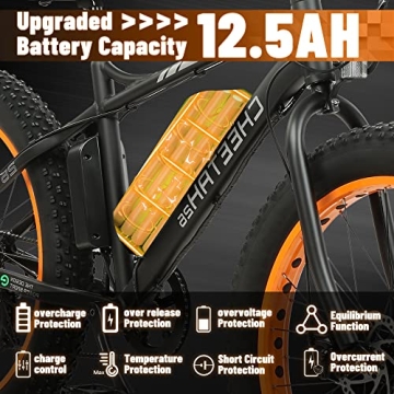 ECOTRIC Cheetah 500W Electric Bike 26" x 4" Fat Tire