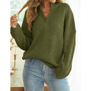 Stylish MEROKEETY Women's Chunky Knit Sweater for Winter
