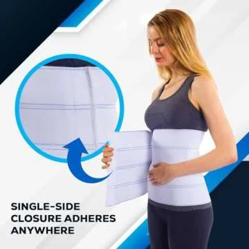 NYOrtho Abdominal Binder Lower Waist Support Belt - Compression Wrap for Men and Women MADE IN USA (45" - 60") 3 Panel - 9"