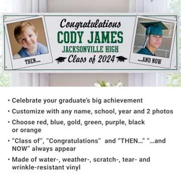 Personalized Graduation Banner - Class of 2024 - Custom Vinyl