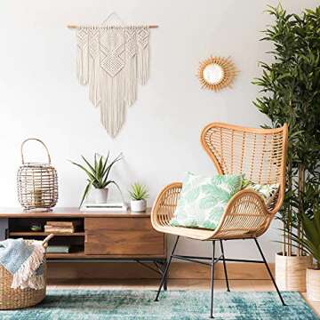 Bliss Decorations Large Macrame Wall Hanging & Boho Wall Decor for Apartment Dorm Baby Room Bedroom ...