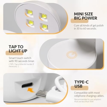 Compact GAOY Mini UV Light for Flawless Gel Nails