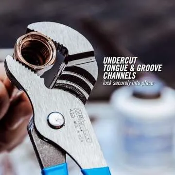 Channellock 426 6.5-Inch Straight Jaw Tongue&Groove Pliers|Groove Joint Plier with Comfort Grips|0.87-Inch Jaw Capacity|Laser Heat-Treated 90░ Teeth|Forged High Carbon Steel,Black,Blue,Silver