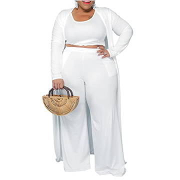 CROSTRITON 3 Piece Plus Size Suit for Elegant Comfort