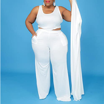 CROSTRITON 3 Piece Plus Size Suit for Elegant Comfort