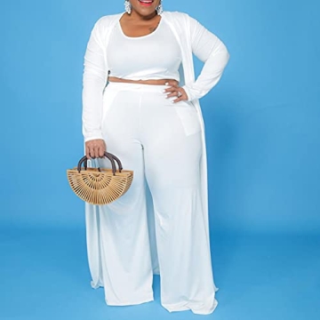 CROSTRITON 3 Piece Plus Size Suit for Elegant Comfort