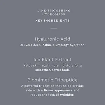 City Beauty Line-Smoothing HydroMask - Serum-Infused Biocellulose Sheet Masks - Moisture-Rich Formula Visibly Plumps Skin & Smooths Wrinkles - Anti-Aging Cruelty-Free Skin Care - 5-Pack