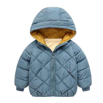 Curipeer Little Boys Girls Winter Jacket - Cozy & Stylish for Toddler Outdoor Wear