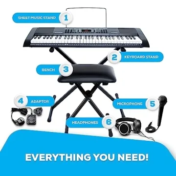 Alesis Melody 61 Key Digital Piano for Beginners with Accessories