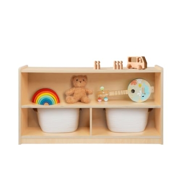 OOOK Kids Montessori Shelf - 2-Shelf Organizers for Playrooms