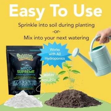 Mycorrhizal Fungi for Soil, Root Stimulator for Plants, Ultra Concentrated Mycorrhizae for Plants Strong Roots & Living Soil, Trifecta Myco Supreme Plant Root Stimulator for Tree, Rose and Flower Care