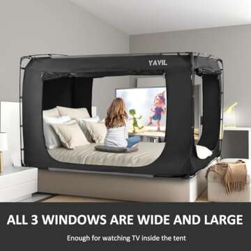 YAVIL Bed Tent Canopy - Portable Sleeping Tents for Kids and Adults
