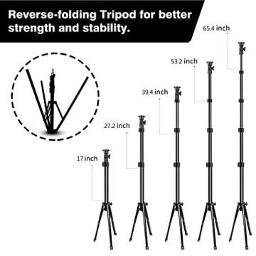 18 Inch Ring Light LED Ringlight Kit with Adjustable Color Temperature and Tripod for Photography Ma...