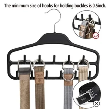Sturdy Belt Hanger Rack Holder with 360 Swivel