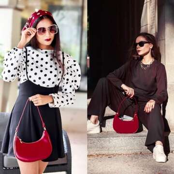 Scarleton Purses for Women, Crossbody Bags for Women, Lightweight with 2 Straps Shoulder Bag for Casual & Party, H208820 Red