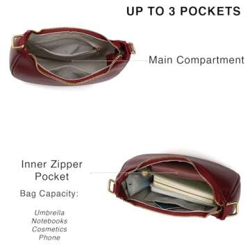 Scarleton Purses for Women, Crossbody Bags for Women, Lightweight with 2 Straps Shoulder Bag for Casual & Party, H208820 Red