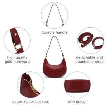 Scarleton Purses for Women, Crossbody Bags for Women, Lightweight with 2 Straps Shoulder Bag for Casual & Party, H208820 Red