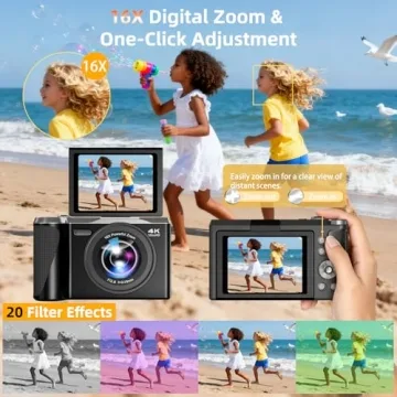 Kasukani 4K Digital Camera for Beginners and Vlogging