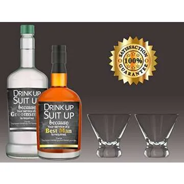 6 Will You Be My Groomsman + 1 Bonus Best Man Proposal Wine Labels or Liquor Labels, Whisky, Vodka, Rum, Beer Bottle Labels or Stickers Set, Groomsmen Party Favors, Party Decorations. Proposal