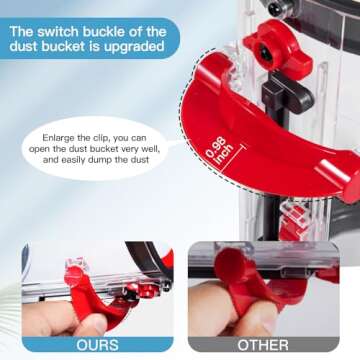 Upgraded Canister Replacement Compatible With Dyson V11 Torque Drive V11 Animal V11 Complete V11 V15 Extra V15S Detect Submarine SV14 SV15 SV22 Vacuum Dust Bucket Filter Attachments Parts 965443-01