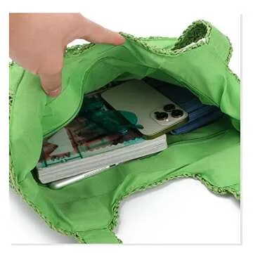 Freie Liebe Straw Beach Bag for Women Summer Woven Tote Bag Shoulder Handbags