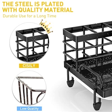 Cisily Kitchen Sink Caddy with Drip Tray for Easy Storage