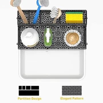 Cisily Kitchen Sink Caddy with Drip Tray for Easy Storage