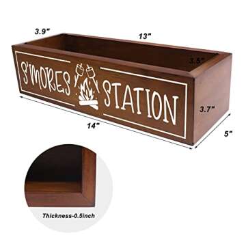 Stylish Zingoetrie S'Mores Station Box for Organizing Gatherings