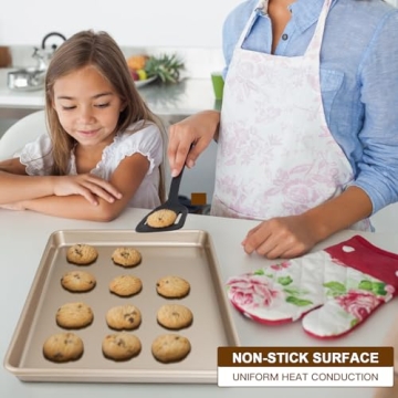Nonstick Baking Sheet Pan Set - 3 Heavy Duty Pans