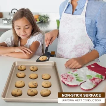 Nonstick Baking Sheet Pan Set - 3 Heavy Duty Pans