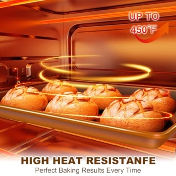 Nonstick Baking Sheet Pan Set - 3 Heavy Duty Pans