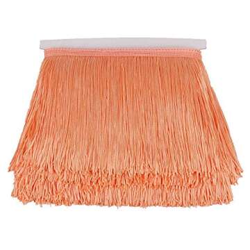 HEARTWISH Fringe Trim Lace Polyerter Fibre Tassel 6inch Wide 10 Yards Long for Clothes Accessories L...