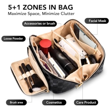 Stona Travel Makeup Bag Large Capacity Waterproof Organizer
