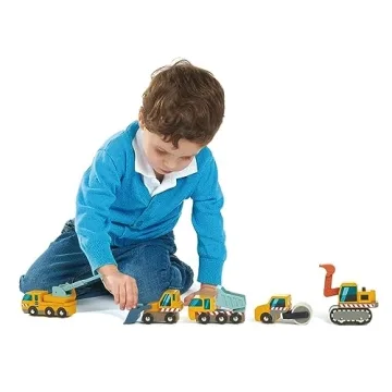 Tender Leaf Toys Construction Trucks Set for Imaginative Play and Skill Development