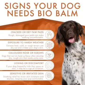 Natural Healing Dog Paw Balm for Dry, Cracked Paws