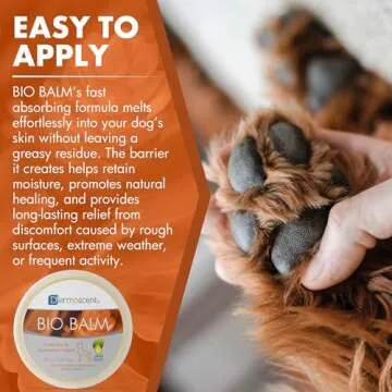 Natural Healing Dog Paw Balm for Dry, Cracked Paws