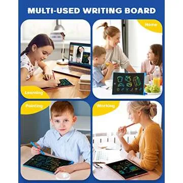bravokids 2 Pack LCD Writing Tablet for Kids,10 inch Colorful Doodle Board Drawing Pad for Kids, Kids Travel Toy Activity Game, Birthday Gifts for 3 4 5 6 Year Old Boys and Girls Toddlers