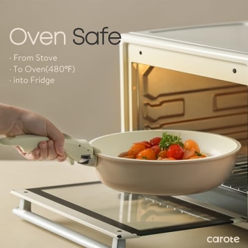 CAROTE 5 Pcs Pots and Pans Set with Detachable Handle