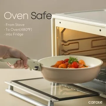 CAROTE 5 Pcs Pots and Pans Set with Detachable Handle