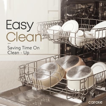 CAROTE 5 Pcs Pots and Pans Set with Detachable Handle