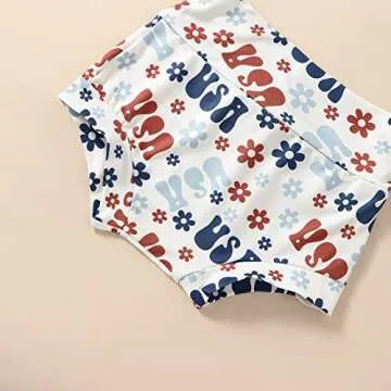 LIOMENGZI Newborn 4th of July Baby Girl Outfit Set